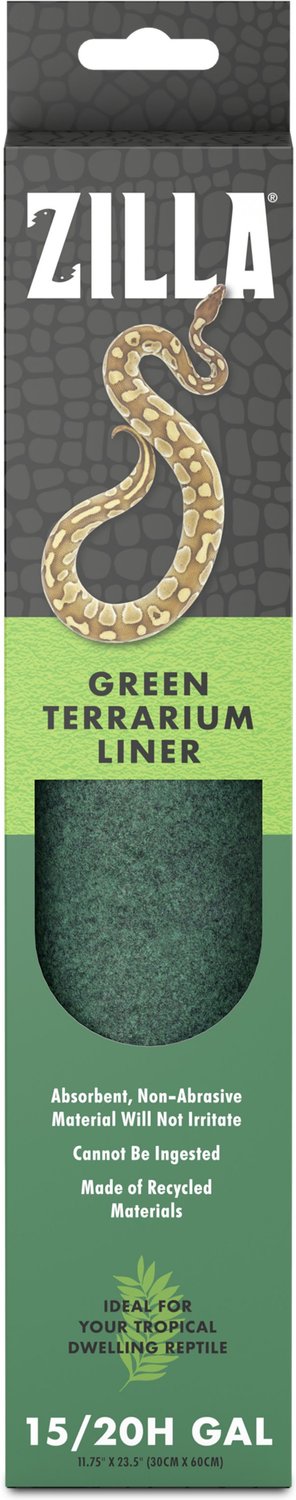 green terrarium liner