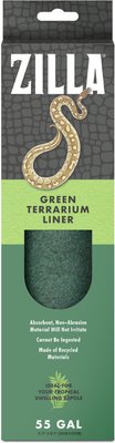 green terrarium liner