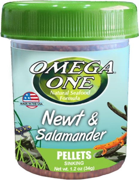 Omega One Newt & Salamander Sinking Pellets Food, 1.2-oz jar slide 1 of 1