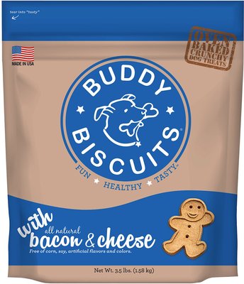 Buddy Biscuits with Bacon & Cheese Oven Baked Dog Treats, slide 1 of 1
