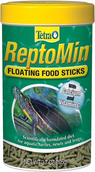 Tetra ReptoMin Floating Sticks Turtle & Amphibian Food, 3.7-oz jar slide 1 of 7