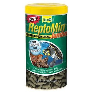 Tetra ReptoMin Jumbo Floating Sticks Turtle & Amphibian Food, 10.23-oz jar