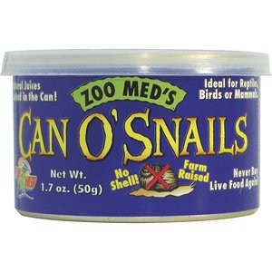 Zoo Med Can O' Snails Reptile, Bird & Mammal Food, 1.7-oz can