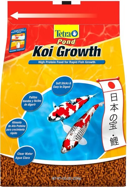 Tetra Pond Koi Growth High Protein Koi & Goldfish Food, 4.85-lb bag slide 1 of 3