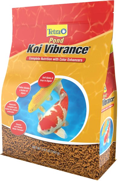 Tetra Pond Koi Vibrance Color Enhancing Sticks Koi & Goldfish Food, 2.42-lb bag slide 1 of 8