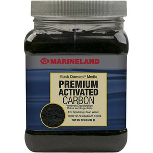 Marineland Black Diamond Activated Carbon Filter Media, 10-oz jar