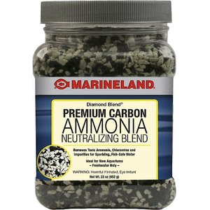 Marineland Diamond Blend Carbon Ammonia Neutralizing Carbon Filter Media, 23-oz jar