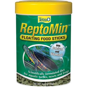 Tetra ReptoMin Floating Sticks Turtle, Newt & Frog Food, 1.94-oz jar