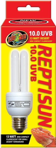 Zoo Med ReptiSun 10.0 UVB Compact Fluorescent Mini Reptile Lamp, 13-Watt slide 1 of 5