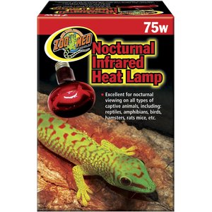Zoo Med Nocturnal Infrared Reptile Heat Lamp, 75-Watt