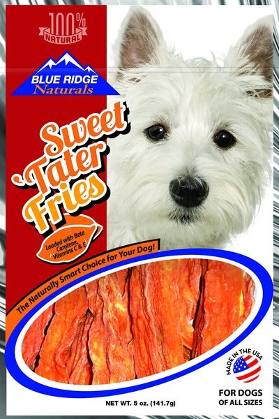 Blue Ridge Naturals Sweet Tater Fries Dehydrated Dog Treats, 5-oz bag slide 1 of 5