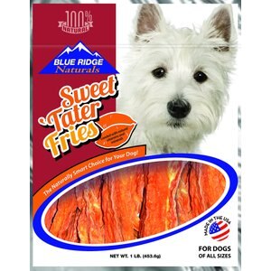 Blue Ridge Naturals Sweet Tater Fries Dehydrated Dog Treats, 1-lb bag