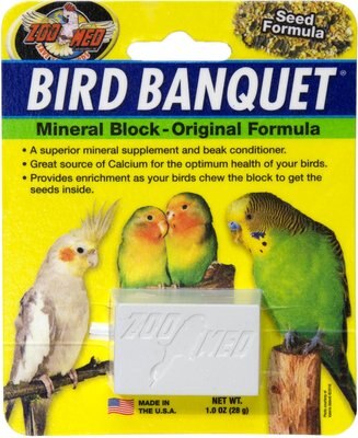 Zoo Med Bird Banquet Original Formula Mineral Block Beak Conditioner, slide 1 of 1