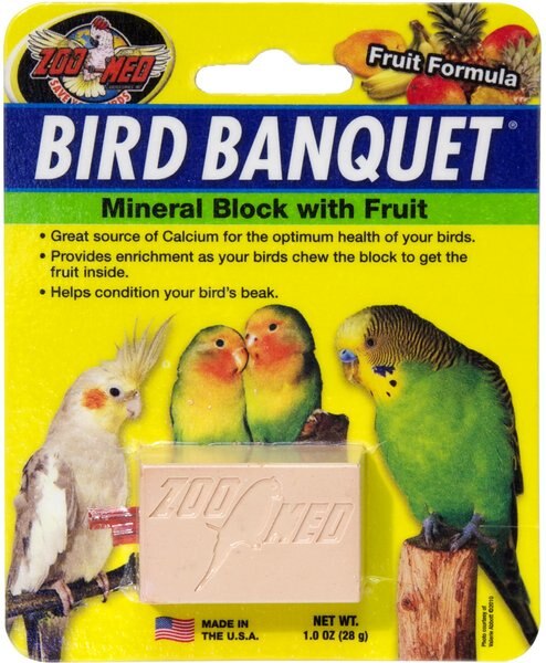 Zoo Med Bird Banquet Fruit Formula Mineral Block Beak Conditioner, 1-block slide 1 of 5