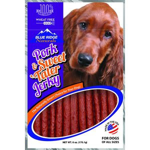 Blue Ridge Naturals Pork & Sweet 'Tater Jerky Dog Treats, 6-oz bag