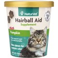 NaturVet Hairball Aid Plus Pumpkin Soft Chews Hairball Control Supplement for Cats, 100 count