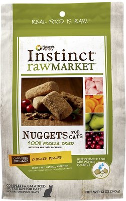 Instinct by Nature's Variety Raw Market Grain-Free Chicken Recipe Nuggets Freeze-Dried Cat Food, slide 1 of 1