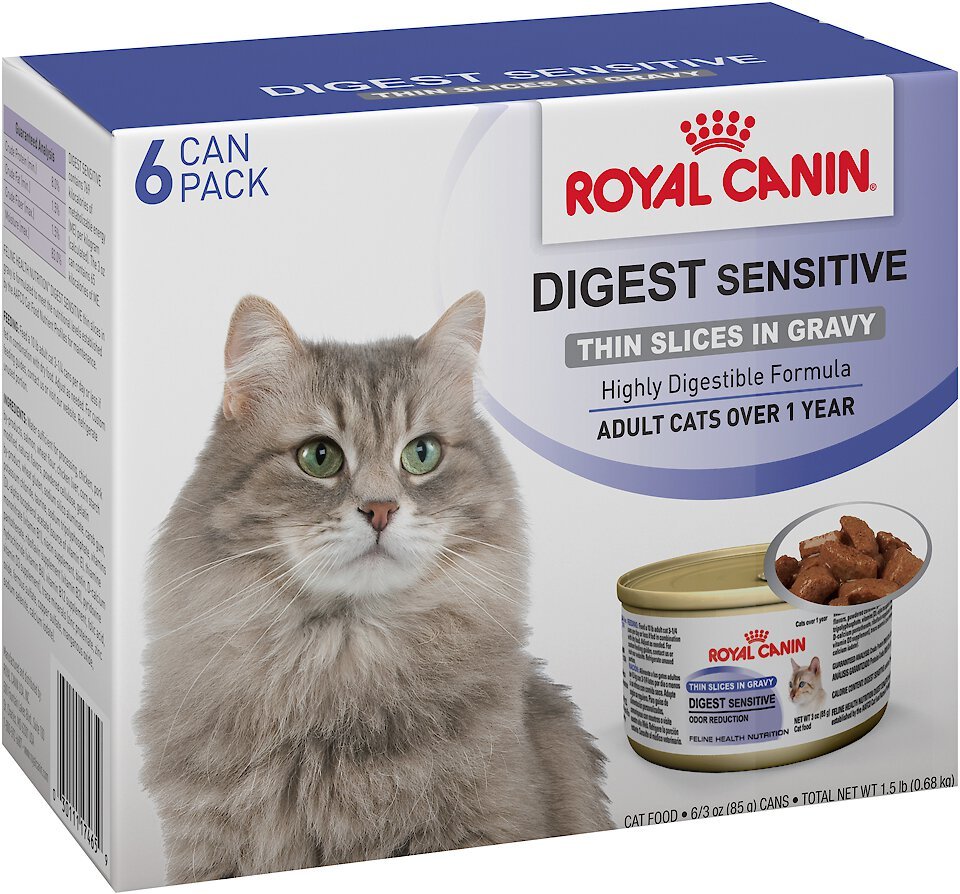 Royal Canin Digest Sensitive Thin Slices in Gravy Canned Cat Food, 3oz