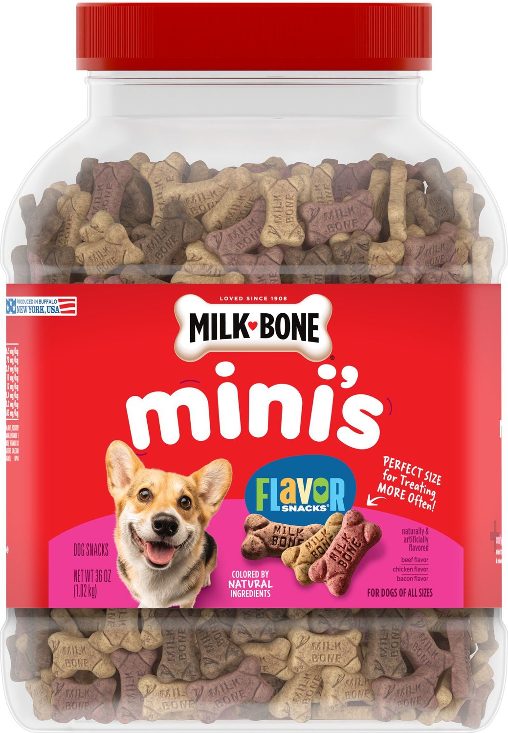MILK-BONE Mini's Flavor Snacks Beef 
