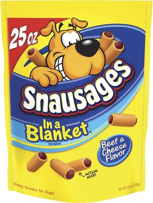 Snausages In a Blanket Beef & Cheese Flavor Dog Treats, slide 1 of 1