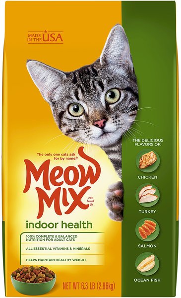 Meow Mix Indoor Health Dry Cat Food, 6.3-lb bag slide 1 of 3