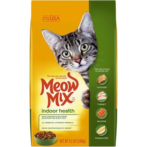 Meow Mix Indoor Health Dry Cat Food, 6.3-lb bag