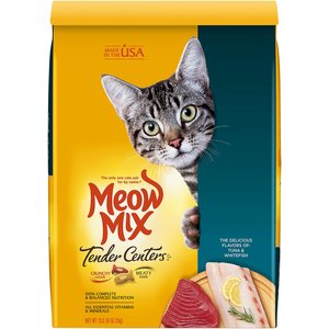 Meow Mix Tender Centers Tuna & Whitefish Dry Cat Food, 13.5-lb bag