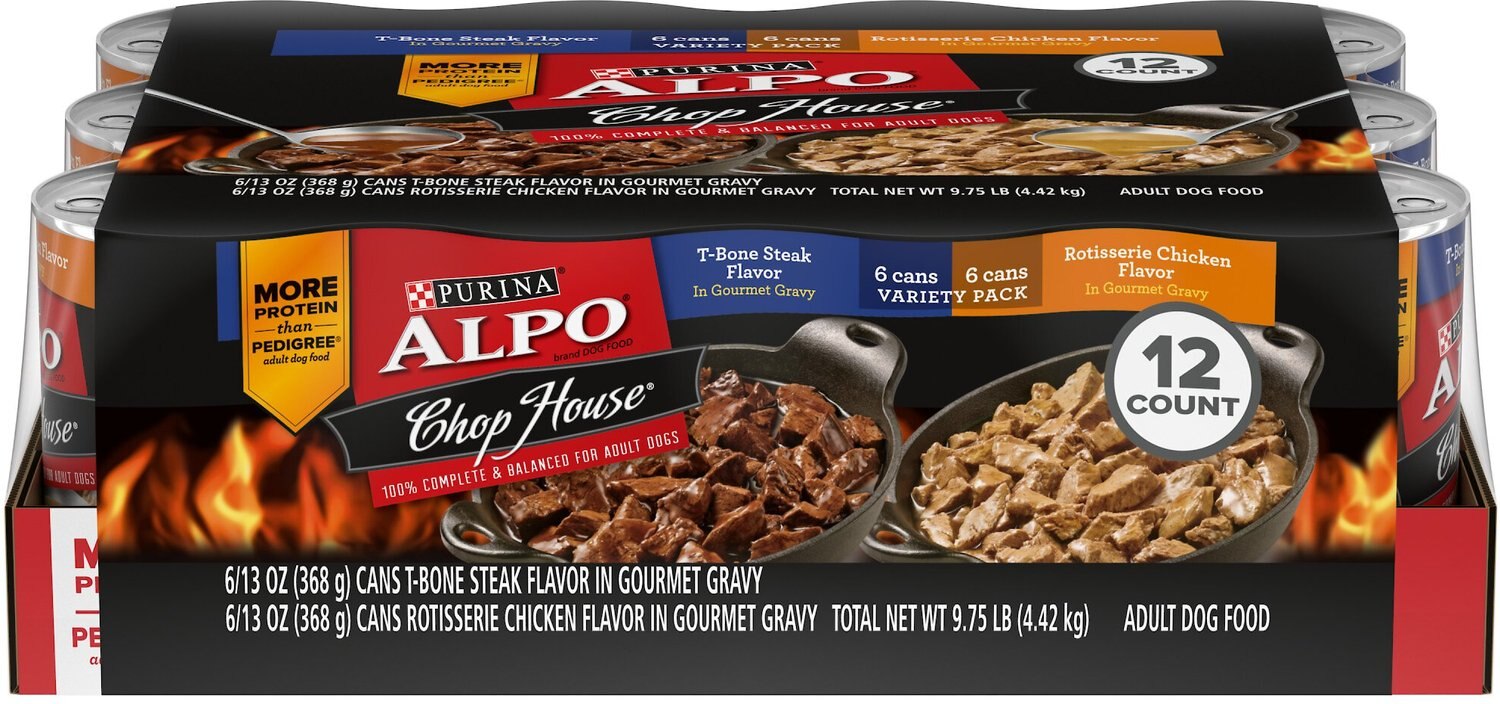 ALPO Chop House Rotisserie Chicken & T-Bone Steak Flavor ...