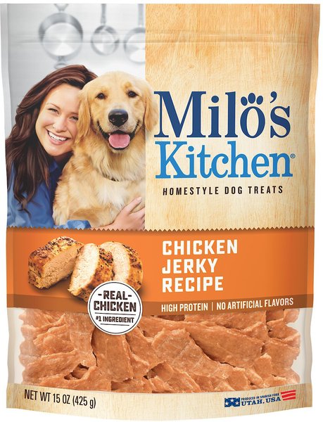 Milo's Kitchen Chicken Jerky Recipe Dog Treats, 15-oz bag slide 1 of 3