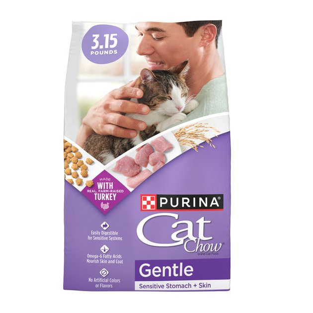 Cat Chow Sensitive Stomach Gentle Dry Cat Food, 3.15lb bag