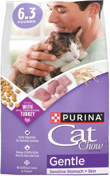 Cat Chow Sensitive Stomach Gentle Dry Cat Food, 6.3-lb bag slide 1 of 10