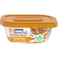 Purina Beneful Prepared Meals Chicken Stew with Rice, Carrots, Peas & Barley Wet Dog Food, 10-oz, case of 8
