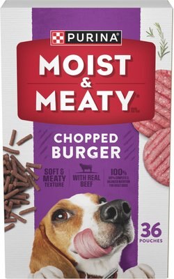 Moist & Meaty Chopped Burger Dry Dog Food, slide 1 of 1