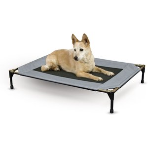 K&H Pet Products Original Pet Cot Elevated Pet Bed, Gray, Large
