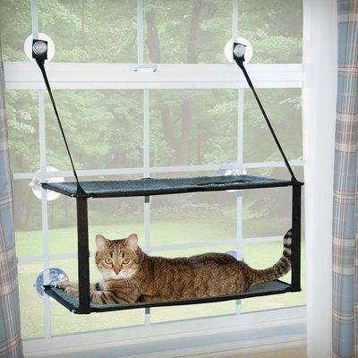 K&H Pet Products EZ Mount Double Stack Kitty Sill Cat Window Perch, slide 1 of 1