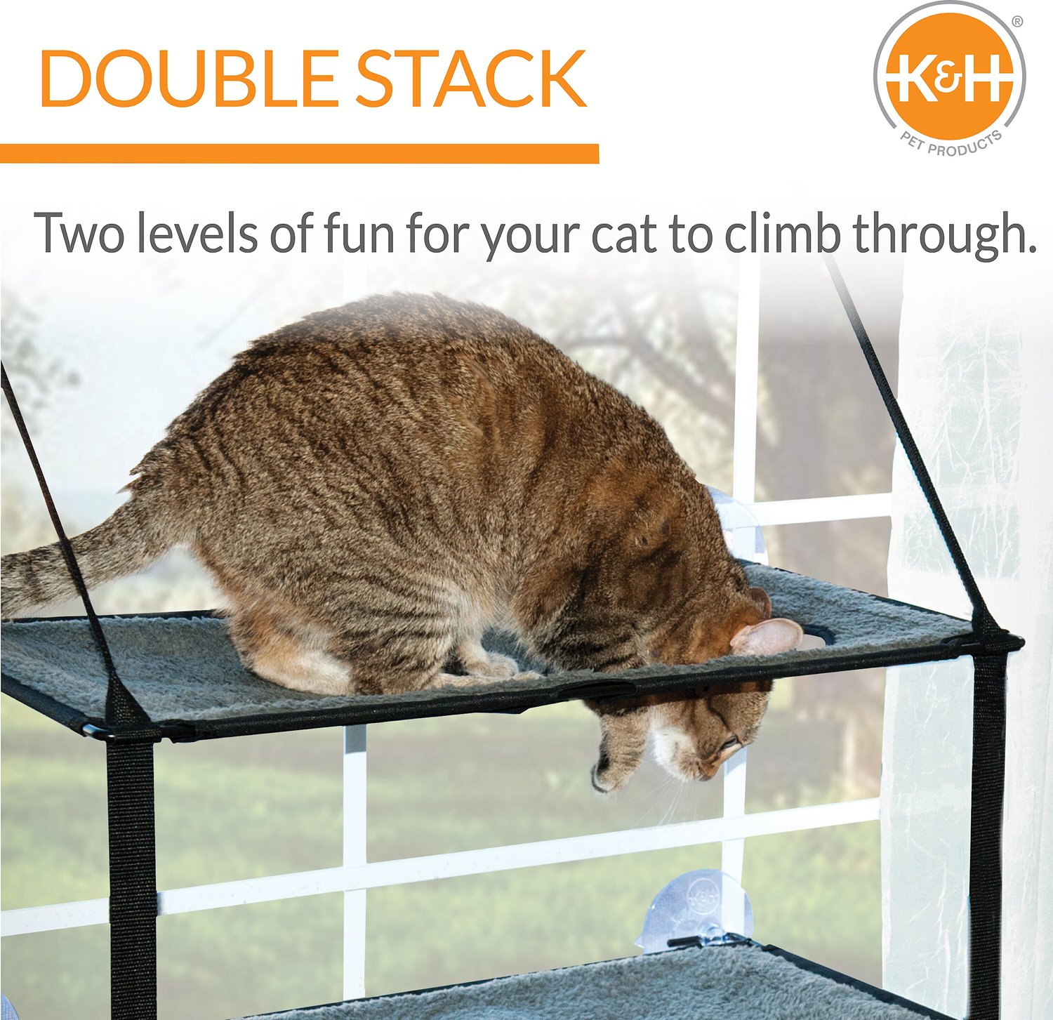 K&H Pet Products EZ Window Mount Kitty Sill Single Level to Quad Level 