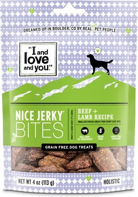 I and Love and You Nice Jerky Bites Beef & Lamb Grain-Free Dog Treats, slide 1 of 1