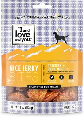 I and Love and You Nice Jerky Bites Chicken & Duck Grain-Free Dog Treats, slide 1 of 1