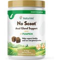NaturVet No Scoot Plus Pumpkin Soft Chews Digestive Supplement for Dogs, 120-count