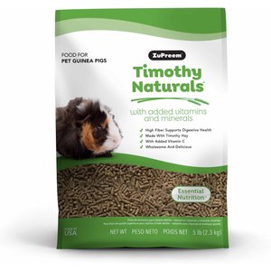 ZuPreem Timothy Naturals Adult Guinea Pig Food, 5-lb bag