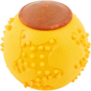 Starmark RubberTuff Treat Ball Tough Dog Chew Toy, Small