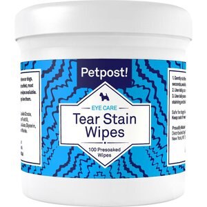 Petpost Tear Stain Wipes for Dogs, 100 count