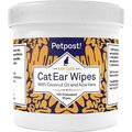 Petpost Ear Wipes with Coconut Oil & Aloe Vera For Cats