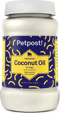 Petpost Skin & Coat Grooming Coconut Oil for Dogs, slide 1 of 1