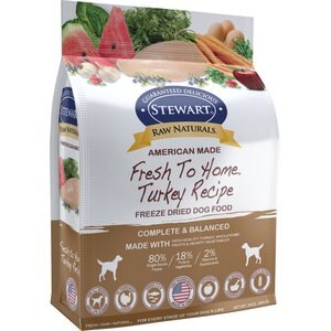 Stewart Raw Naturals Turkey Recipe Grain-Free Freeze-Dried Dog Food, 24-oz bag