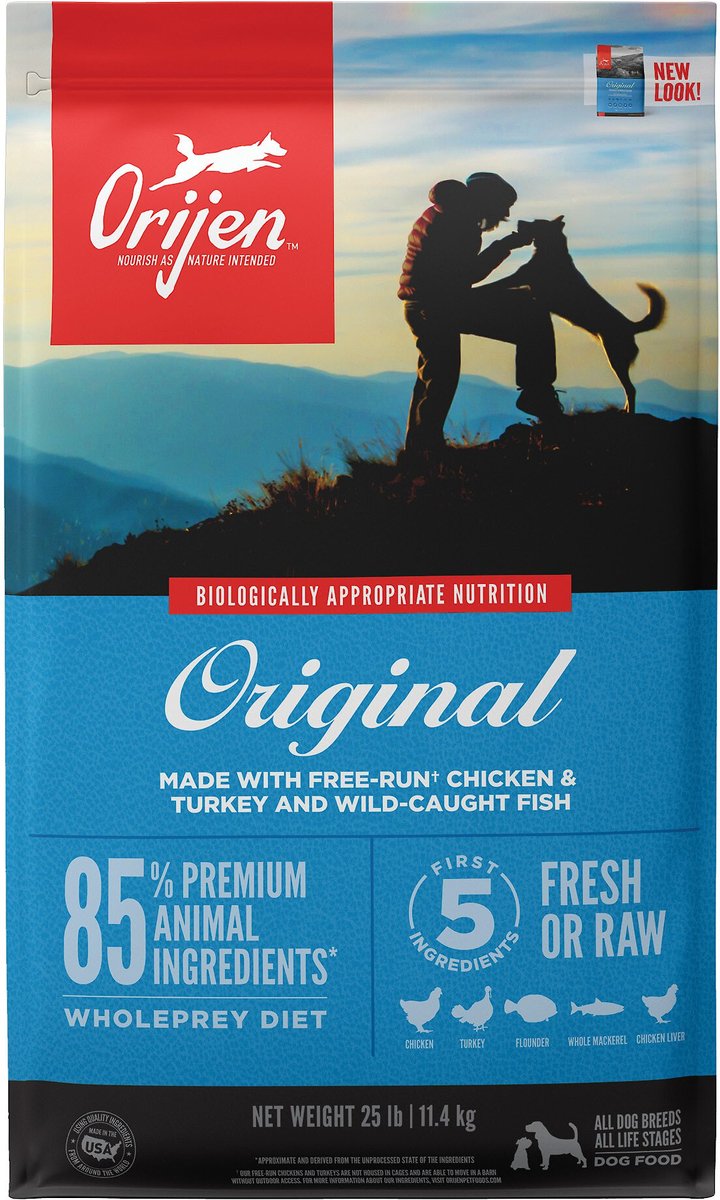 ORIJEN Original Grain-Free Dry Dog Food Chicken, Turkey, Fish