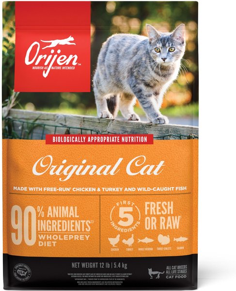 ORIJEN Original Grain-Free Dry Cat Food, 12-lb bag slide 1 of 10
