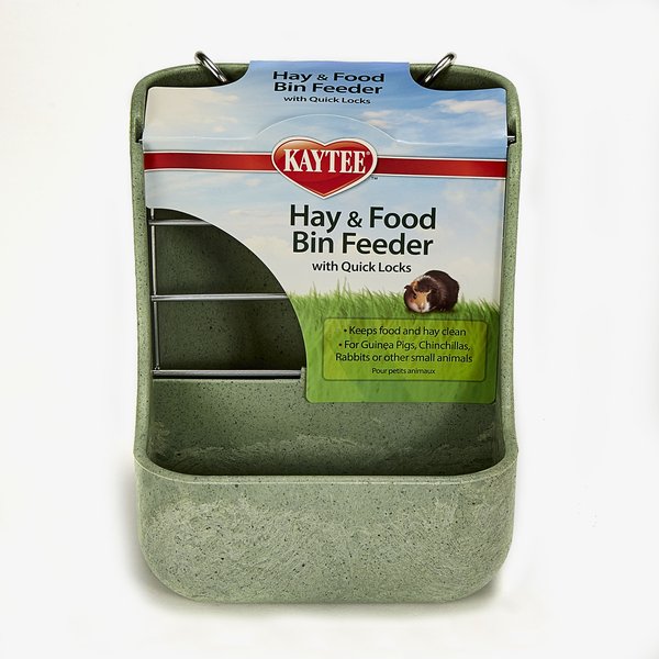 Kaytee Hay-N-Food Bin with Quick Locks Small Animal Feeder, Color Varies, 7-in slide 1 of 4