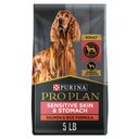 Purina Pro Plan Adult Sensitive Skin & Stomach Salmon & Rice Formula Dry Dog Food, 5-lb bag