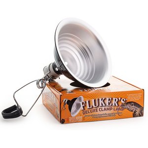 Fluker's Ceramic Clamp Lamp, 8.5-in